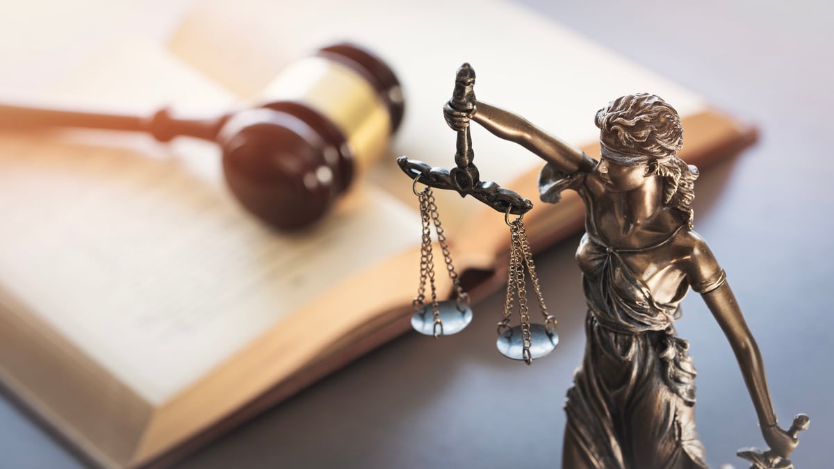 Scales of Justice symbol, legal and law concept